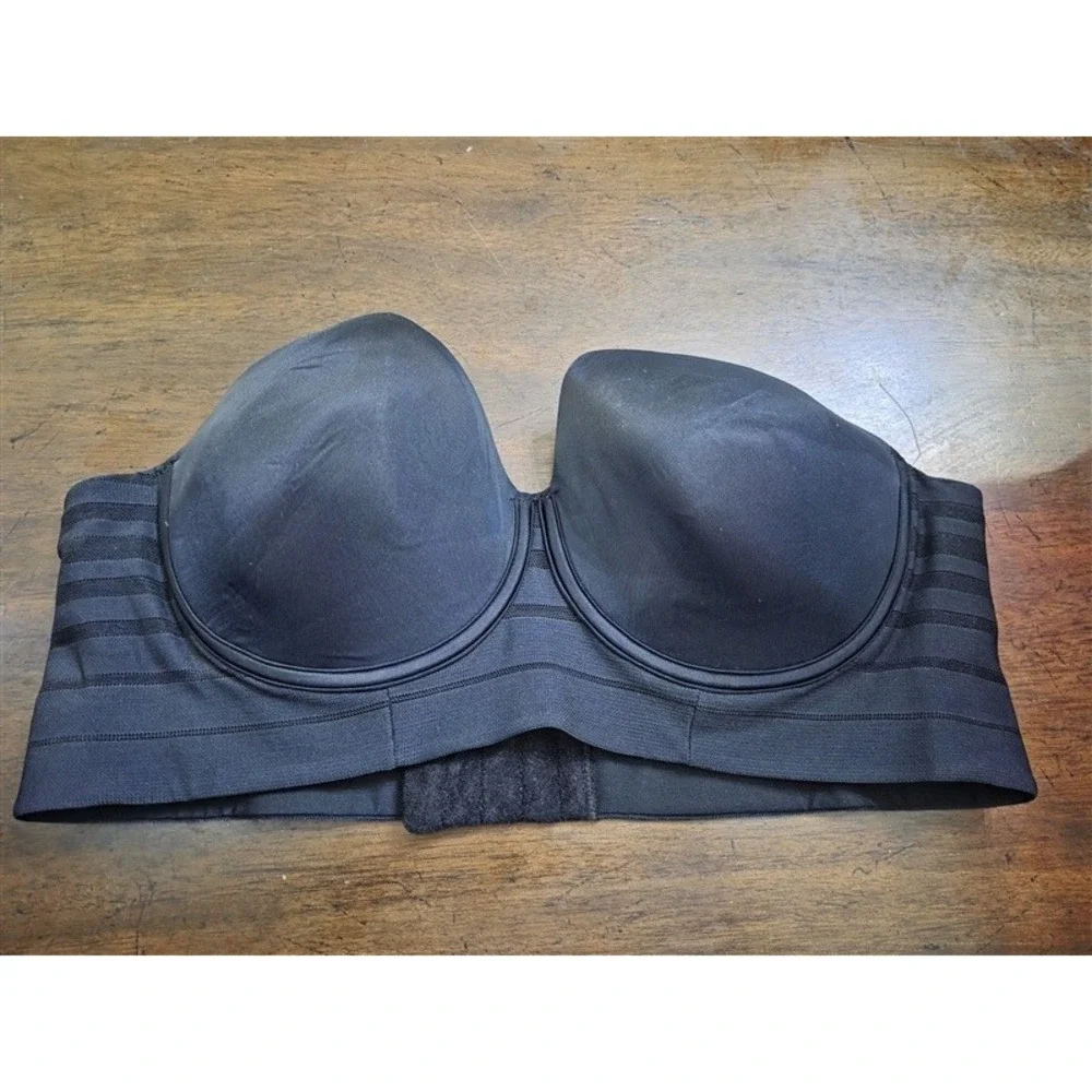 NWT Leonisa 38B Bra 360 Strapless Contouring Bra Black 131827
